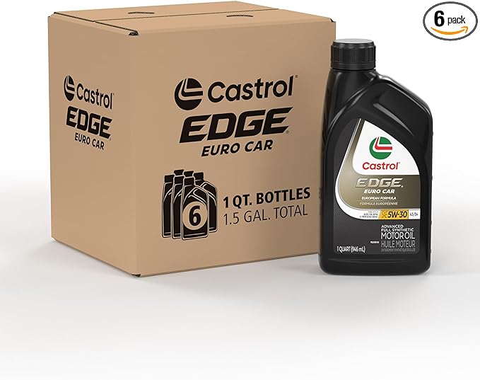 Castrol EDGE Euro 5W-30 A3/B4 European Advanced Full Synthetic Motor Oil by Castrol