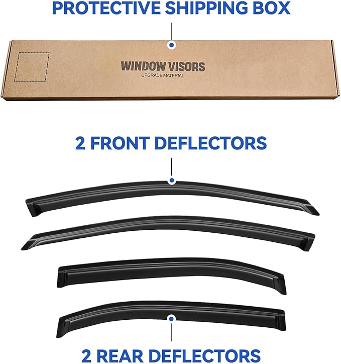 Window Visors Rain Guards Shield - Image 5