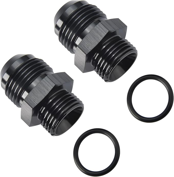 12AN Male Flare to 8AN 8 ORB O-ring Boss Fuel Rail Adapter Fitting Aluminum - Image 4