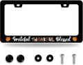 Grateful Thankful Blessed License Plate Frame Thanks Giving License Plate by BRAGHRTED