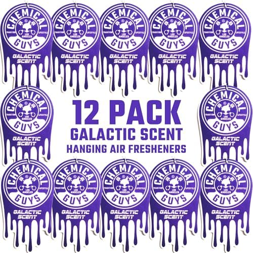 Chemical Guys, Hanging Air Fresheners, Galactic Scent, 12 Pack, for Cars by ChemicalGuys