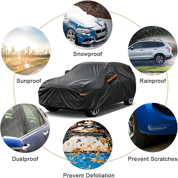 Kayme 7 Layers SUV Car Cover Custom Fit - Image 6