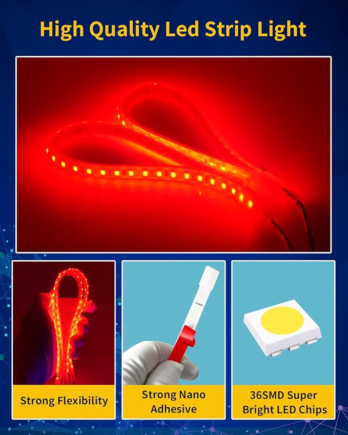 Car Led Strip Lights, Golf Cart Lights, 12V LED Strip Light - Image 4