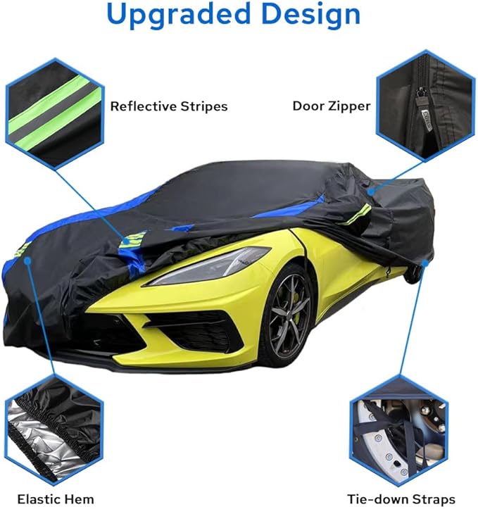 Avecrew for Chevrolet Corvette C3 Car Cover Waterproof All Weather for - Image 3