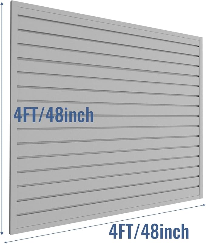 Slatwall Panel Garage Organizer PVC Slatwall Heavy Duty Wall Mounted Rack - Image 3
