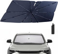 Windshield Sun Shade Umbrella for 2023-2025 Toyota bZ4X Accessories: Custom Fit by HIMUMOY
