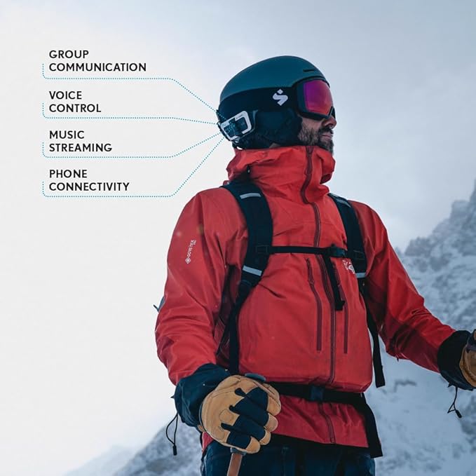 Cardo PACKTALK Outdoor Helmet Communication System, Snowboard and Cycling - Image 3