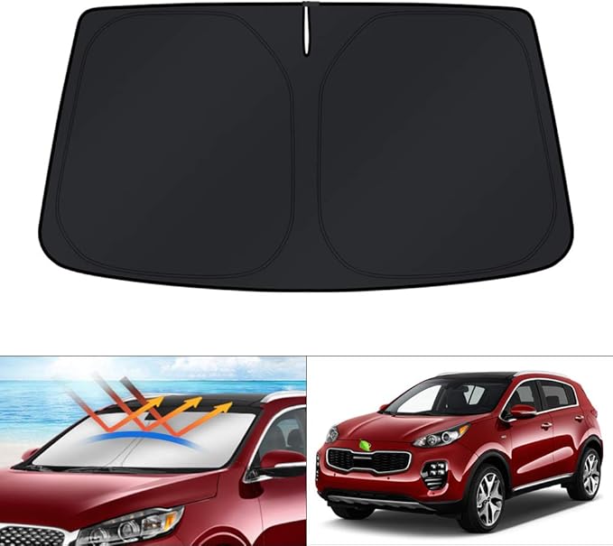 KUST Windshield Sun Shade for 2016-2020 Kia Sorento Accessories, Custom Fit Car by KUST