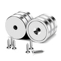 MIKEDE 6 Pack Strong Magnets, 30lbs Neodymium Heavy Duty Magnets, Round Strong by MIKEDE