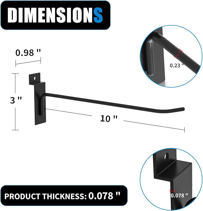Heavy-Duty Slatwall Hooks - Image 3