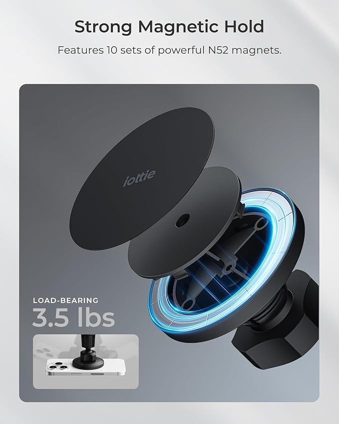 iOttie iTap 3 Magnetic Flush Mount Car Mount Phone Holder - Image 6