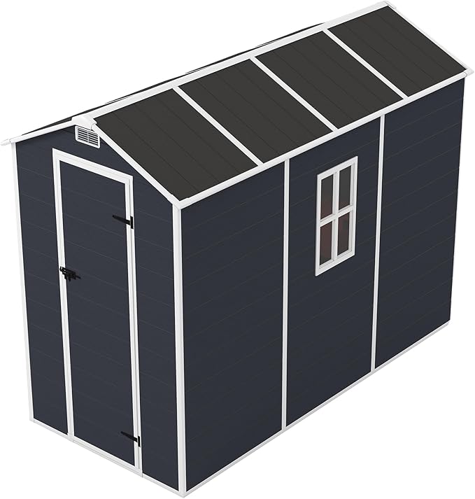 8x4 FT Outdoor Storage Resin Shed - Image 9