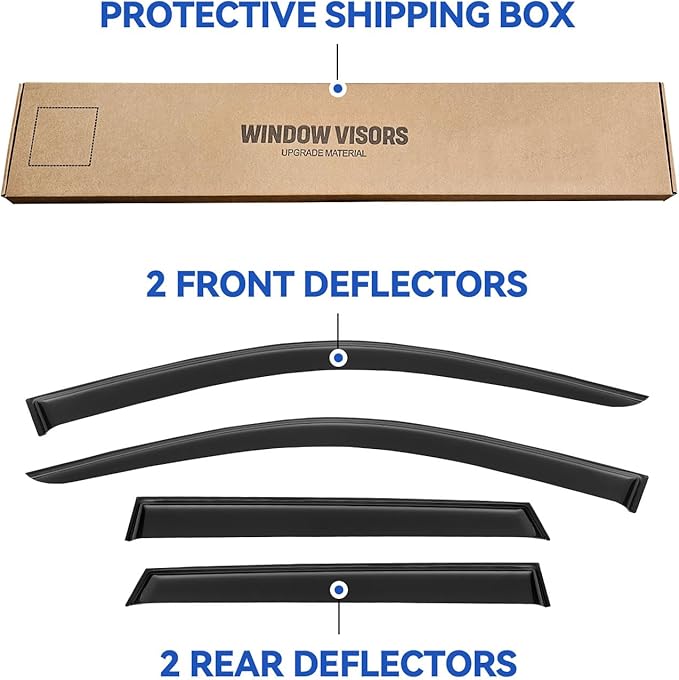 Window Visors Rain Guards Shield - Image 5
