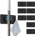 8 Pack Stainless Steel Mop Clips – Heavy Duty Wall Mounted Broom Holders by Unknown