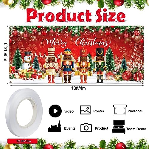 Preboun Black Nutcracker Christmas Garage Door Decoration African American - Image 2