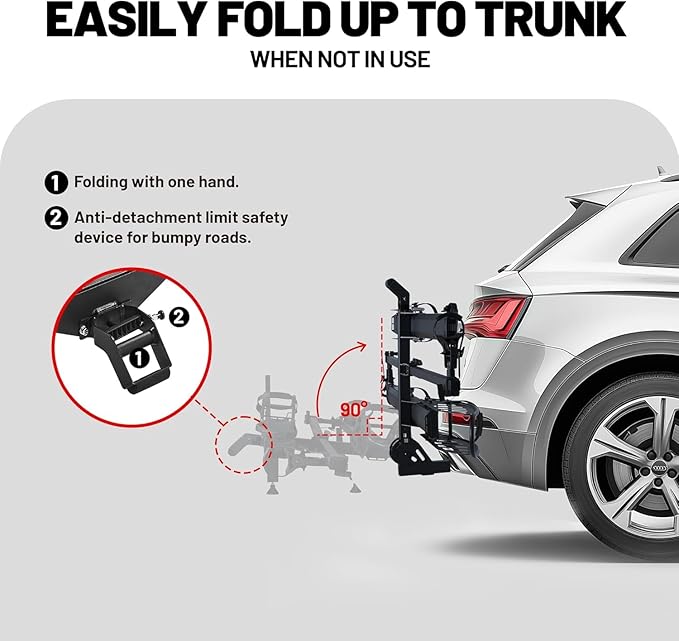 200 lbs E-Bike Rack Hitch Mount Platform Style - Image 7
