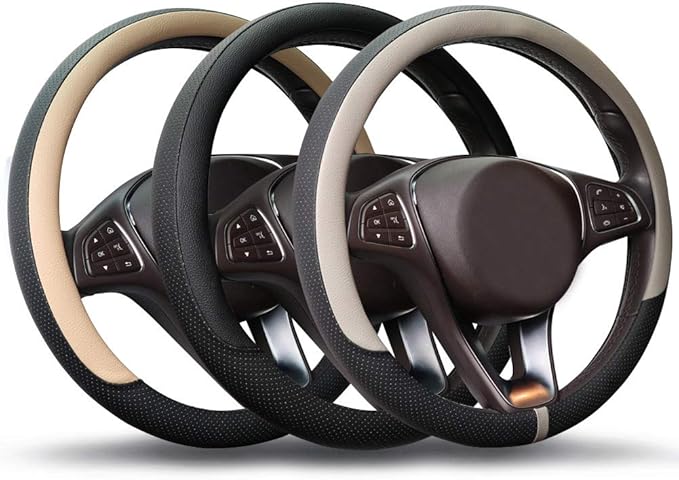 COFIT Breathable Car Steering Wheel Cover 15 inch Auto Universal Leather Wrap - Image 7