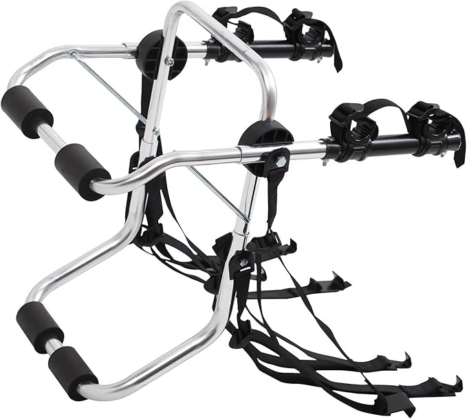Rockland Aluminum 2-Bike Rack, 70 lbs Capacity, Lightweight Trunk Mount Bike by Rockland