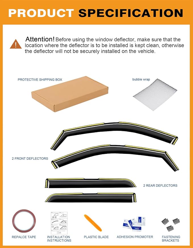 in-Channel Window Rain Guards Fit - Image 7