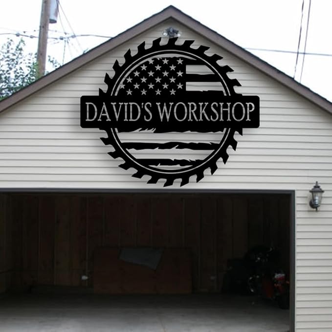 Personalized Papa's Workshop Metal Sign by Pamaheart