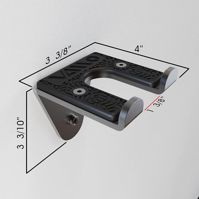 VAIIO Single Olympic Barbell Hanger, Garage Gym Bar Wall Rack, Vertical Barbell - Image 4