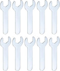 HARFINGTON 10pcs Small Wrench Open End Wrench 12x70x1.5mm Metric U-Shaped by HARFINGTON