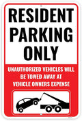 1PC Resident Parking Sign, 18 x 12 Inches by Venicor