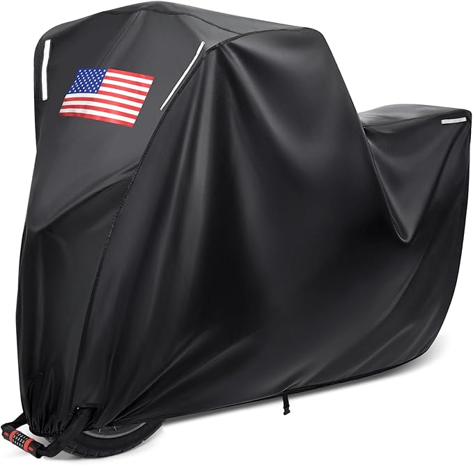 Benlari Motorcycle Cover Waterproof Outdoor, Heavy Duty Motorcycle Cover by Benlari