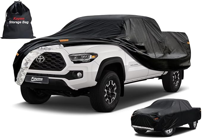 Kayme Truck Cover Custom Fit Toyota Tacoma Regular Cab Short Bed. Full Exterior by kayme