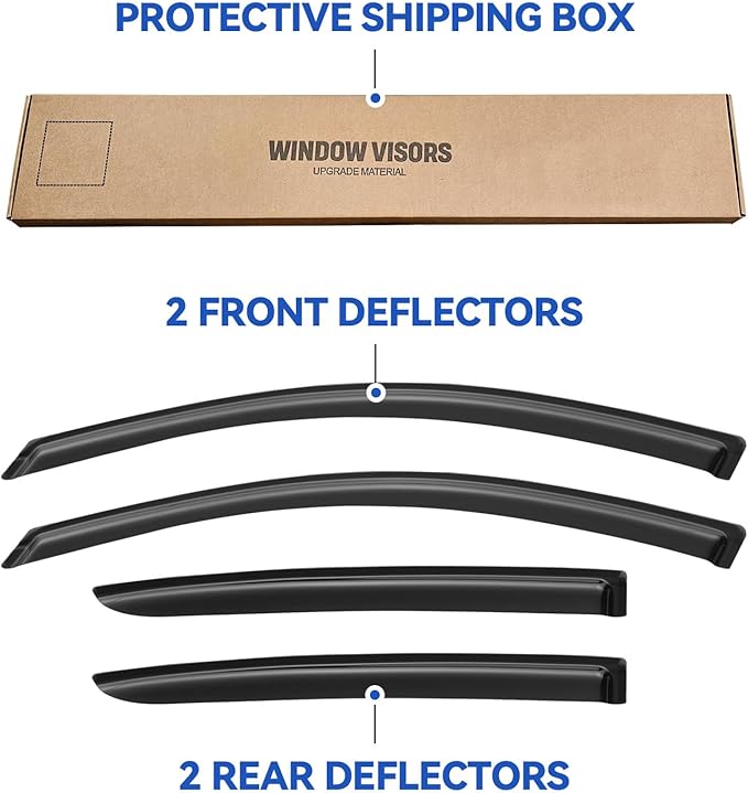 Window Visors Rain Guards Shield - Image 5