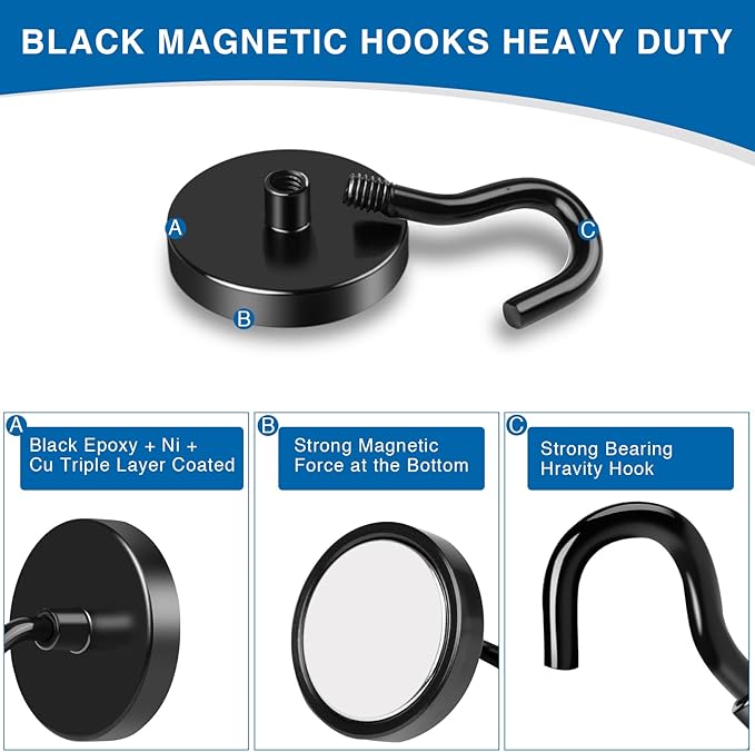 LOVIMAG Magnet Hooks for Cruise Cabin, 80lbs Cruise Door Magnets - Image 5