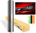 EZAUTO WRAP Free Tool Kit 12"x360" Glossy Medium Black Smoke Headlight by EZAUTOWRAP