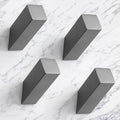NINETREX Towel Hooks Grey SUS304 Stainless Steel 4 Pack Heavy Duty Modern Wall by NINETREX