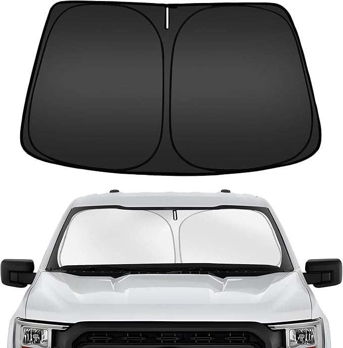 ARISMOTOR Windshield Sun Shade for Ford F-150 F150 2021-2025, Custom Fit by ARISMOTOR