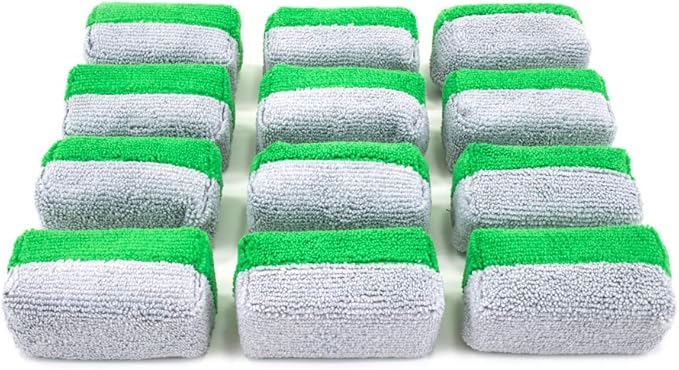Autofiber Mini Ceramic Coating Applicator Sponge | 12 Pack | by Autofiber