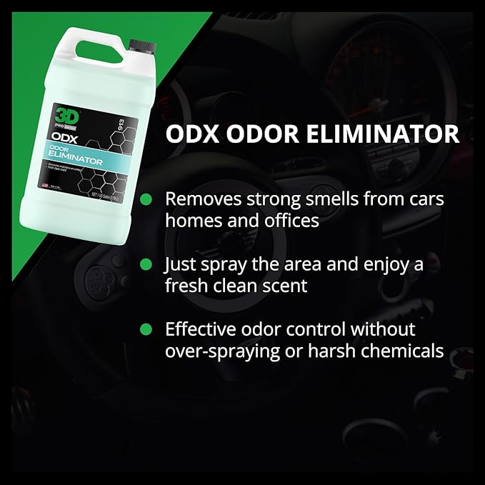 3D ODX - Automotive Odor Eliminator - Deodorizes Pet, & Other Linger Odors - - Image 4
