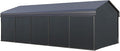 PHI VILLA 12 x 25 ft Heavy Duty Car Port by PHIVILLAThepioneerofcomfortablehouseholdsupplies
