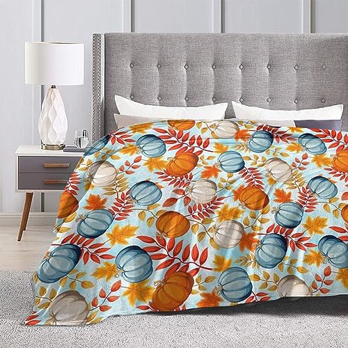 Socira Fall Throw Blanket Pumpkin Blanket Autumn Throws - Image 3