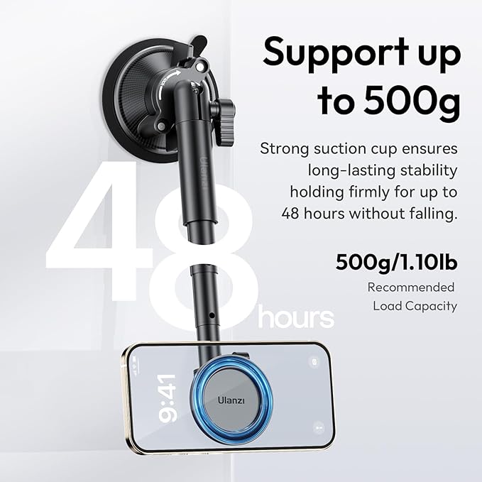 ULANZI ZJ06 Magnetic Suction Cup Mount Compatible - Image 2