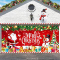 Tudomro Merry Christmas Garage Door Cover Decorations 6 X13ft Xmas Large Backyard Cover Banner Red Barn Door Backdrop for Holiday Indoor Outside Home Party Decor Supplies by Tudomro