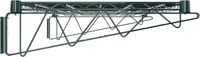 24" x 36" Green Epoxy Wire Wall Mount Shelf - Image 5