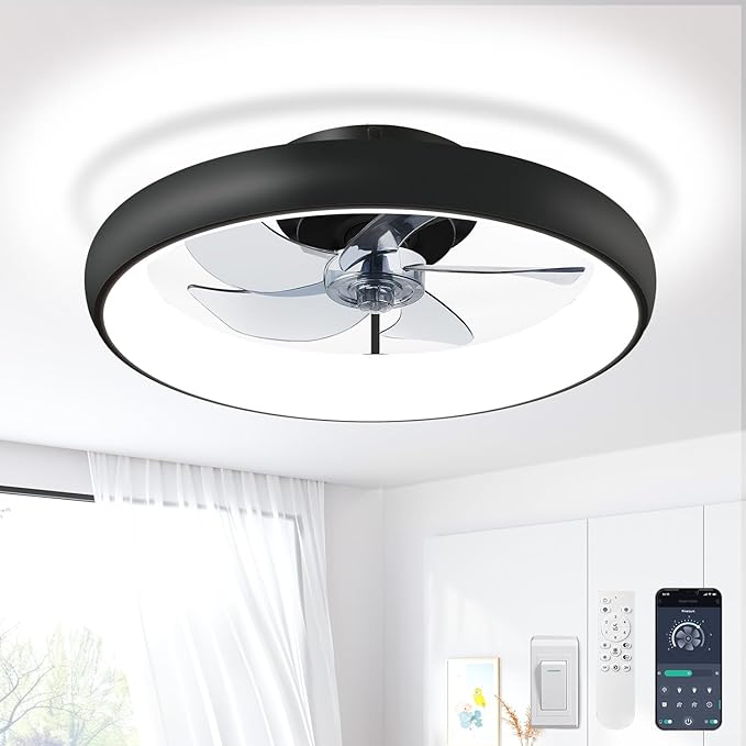 Ceiling Fans with Lights and Remote, 2700K-7000K Stepless Dimming Fandelier by ceilingfans
