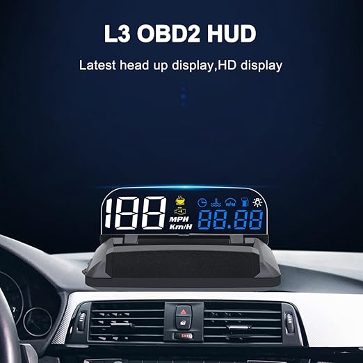 KAOLALI Car Hud Head Up Display Speedometer Odometer OBD2 HD 3D Reflection - Image 2