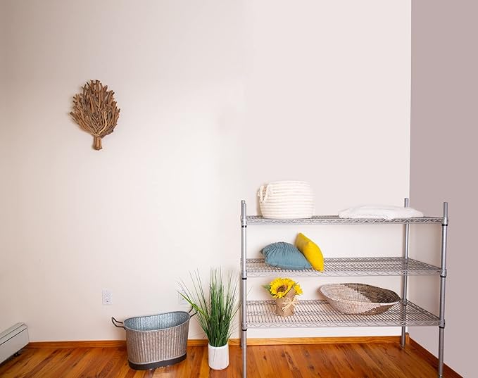 Omega 14" Deep x 42" Wide x 36" High 3 Tier Gray Starter Shelving Unit - Image 2