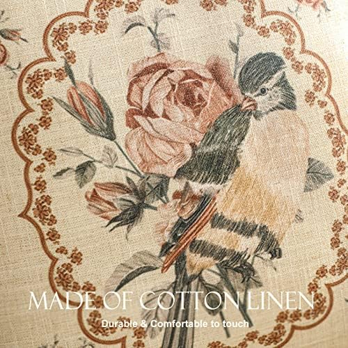 patdrea Designer Vintage Square Throw Pillow Cover,18"x18",Set of 2 - Image 3
