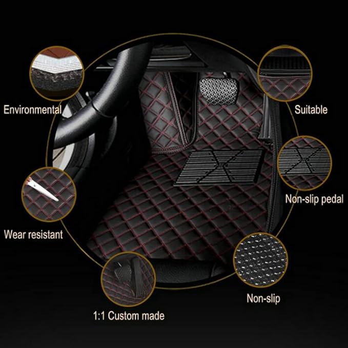Luxury Leather Car Floor Mats - Image 2
