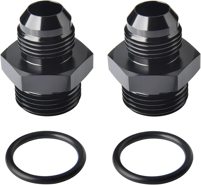 10AN Male Flare to 12AN ORB O-ring Boss Fuel Pump Rail Adapter Fitting Aluminum by Podavelle