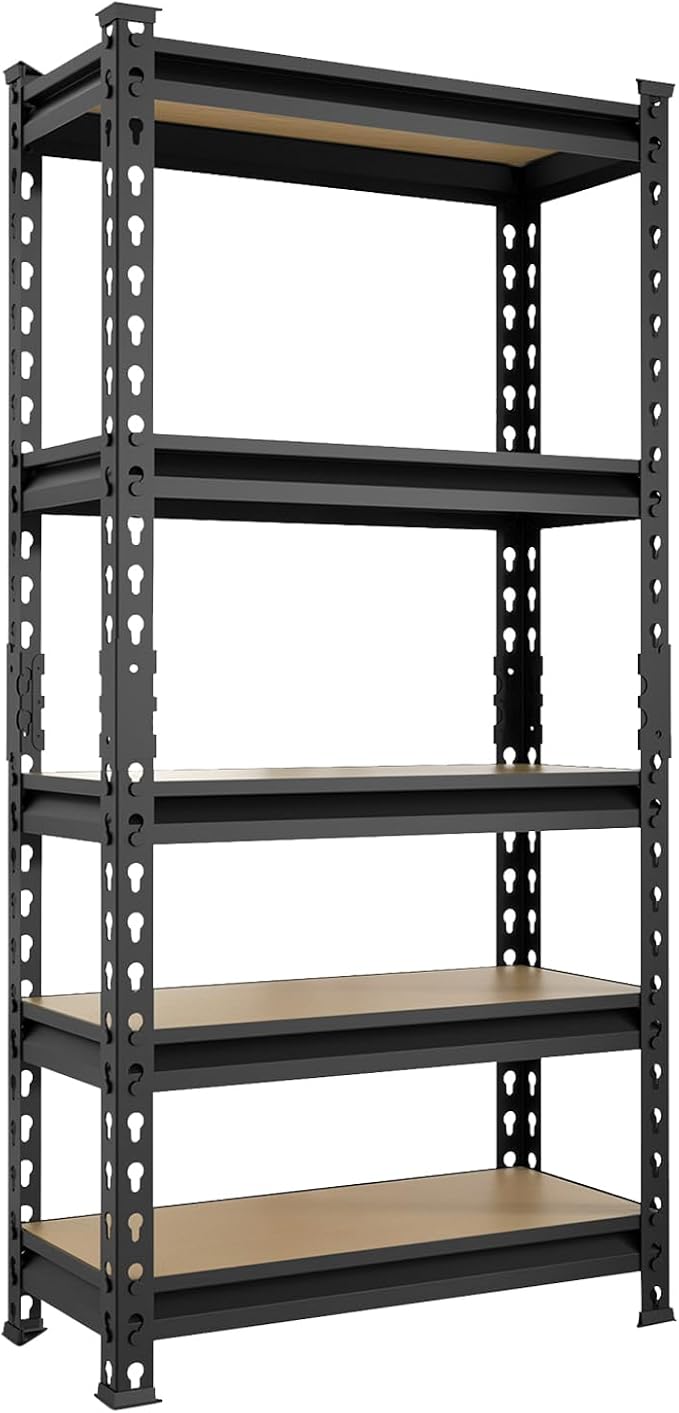 BIG RED Storage Shelving Unit, 5-Tier Adjustable, Heavy Duty Metal Garage by BIGRED