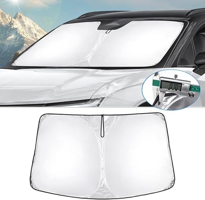 T TGBROS Windshield Sun Shade for Chevrolet Blazer EV 2024 2025 Accessories by TTGBROS