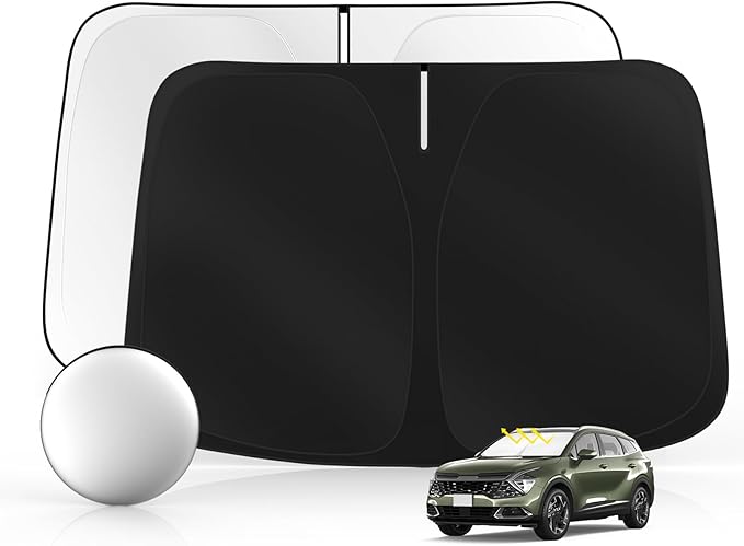 Windshield Sun Shade for Kia Sportage 2023-2025 2026 Foldable Sunshade Custom by SULAGIWINDSHIELDSUNSHADE